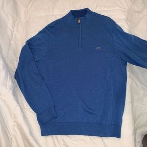 Vineyard vines 3/4 zip sweater blue
